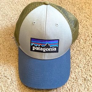Patagonia signature hat grey/blue